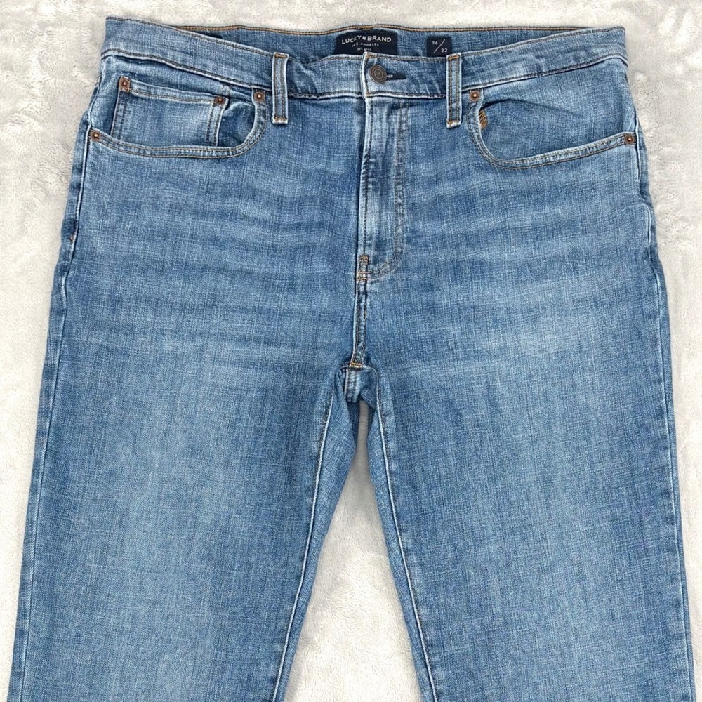 Lucky Brand Jeans Mens 36x32 (Fits 37x30.5) Blue 223 Straight Leg Classic Casual